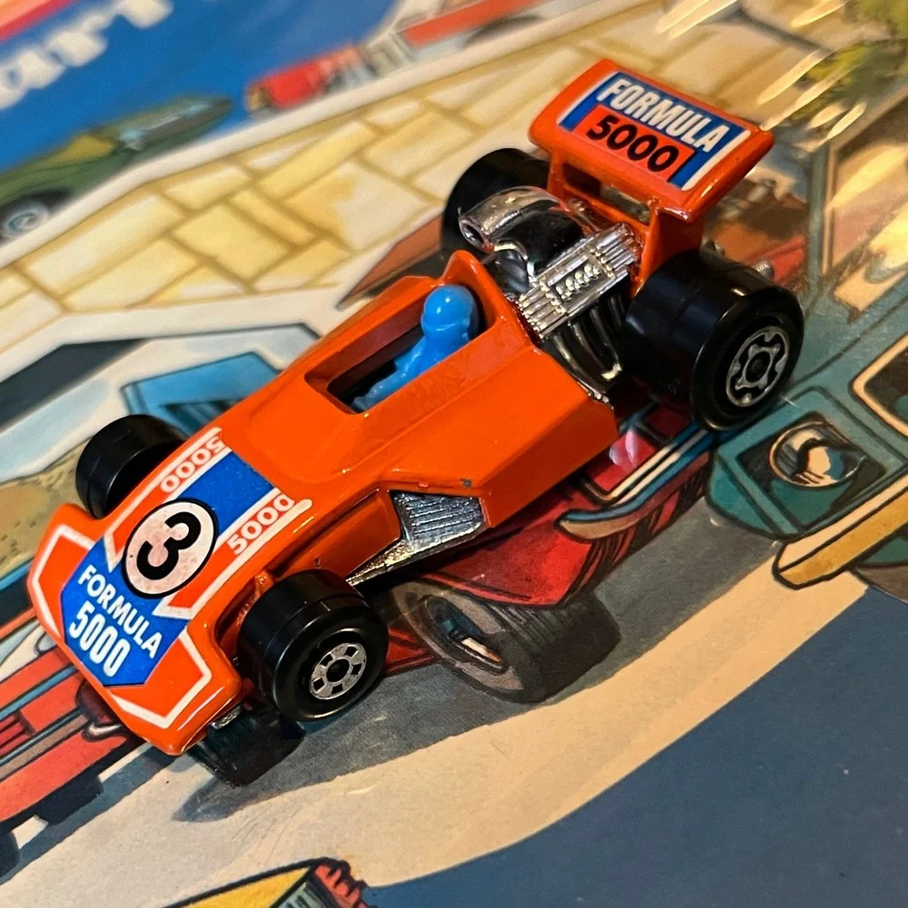 Vintage Matchbox Superfast No. 36 Formula 5000 1975 Lesney England Orange #3